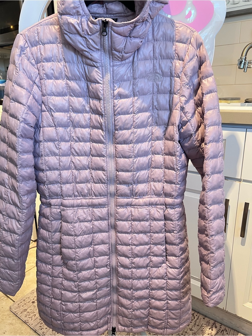 The North Face Women's Lavender Quilted Packable Puffer Coat